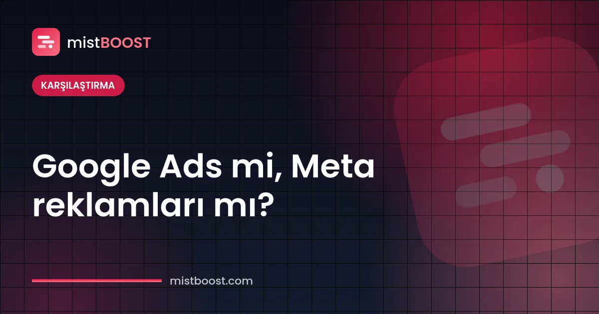 Google Ads mi Meta reklamları mı karşılaştırma tablosu