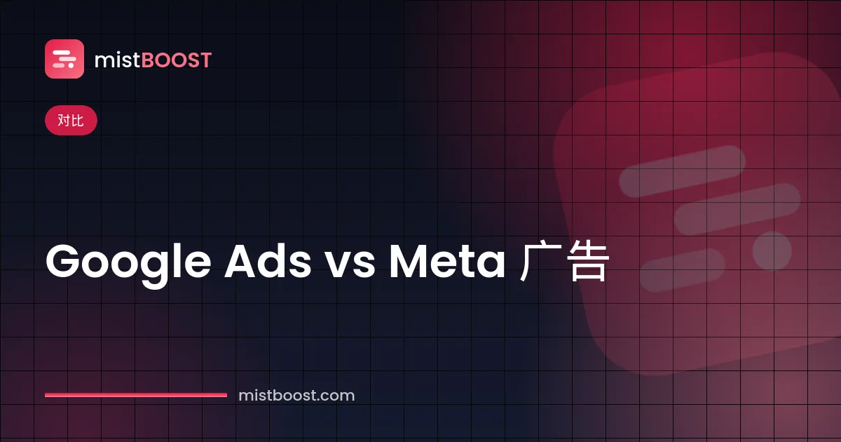 Google Ads 和 Meta（Facebook）广告哪个好的对比表
