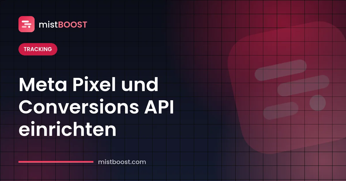 Meta Pixel einrichten und Datenfluss der Conversions API als Diagramm