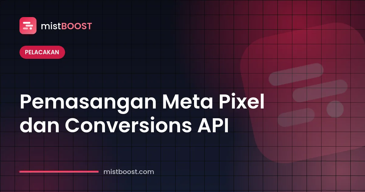 Cara pasang Meta Pixel dan diagram alur data Conversions API