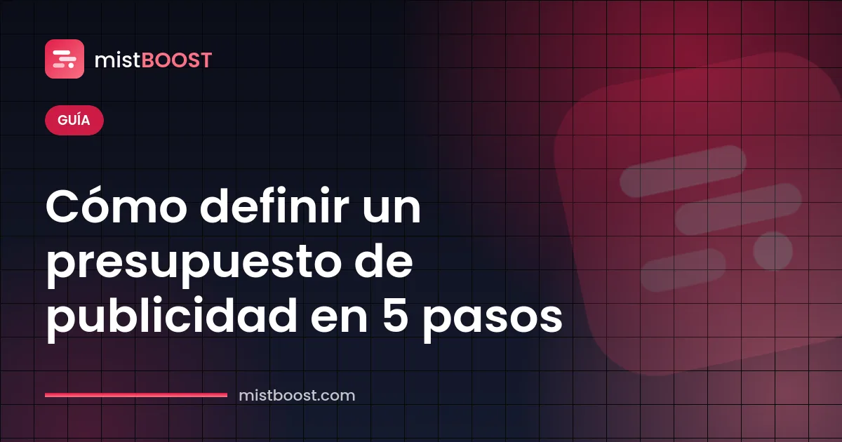 Cálculo paso a paso de cómo definir un presupuesto de publicidad