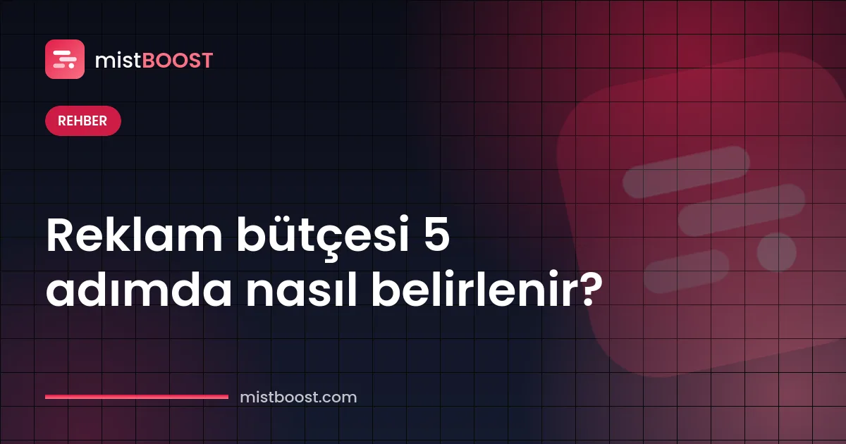 Reklam bütçesi nasıl belirlenir hesaplama adımları