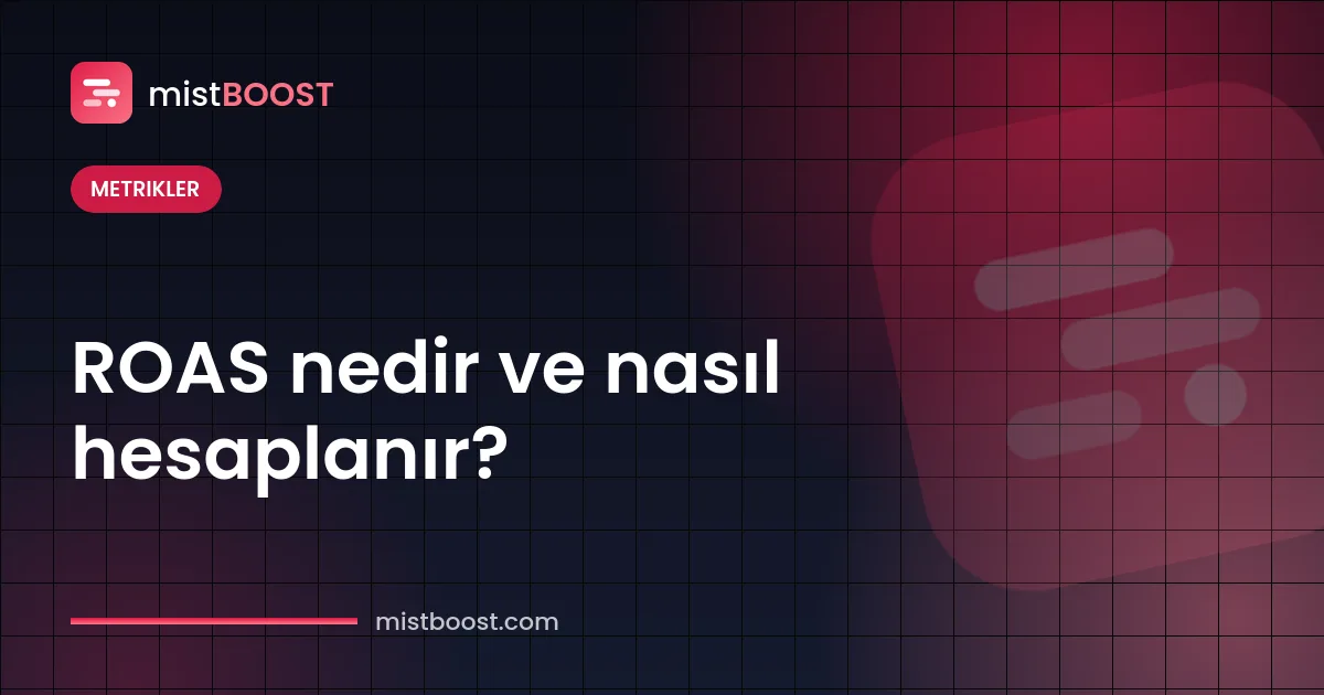 ROAS nedir formülü ve hesaplama örneği